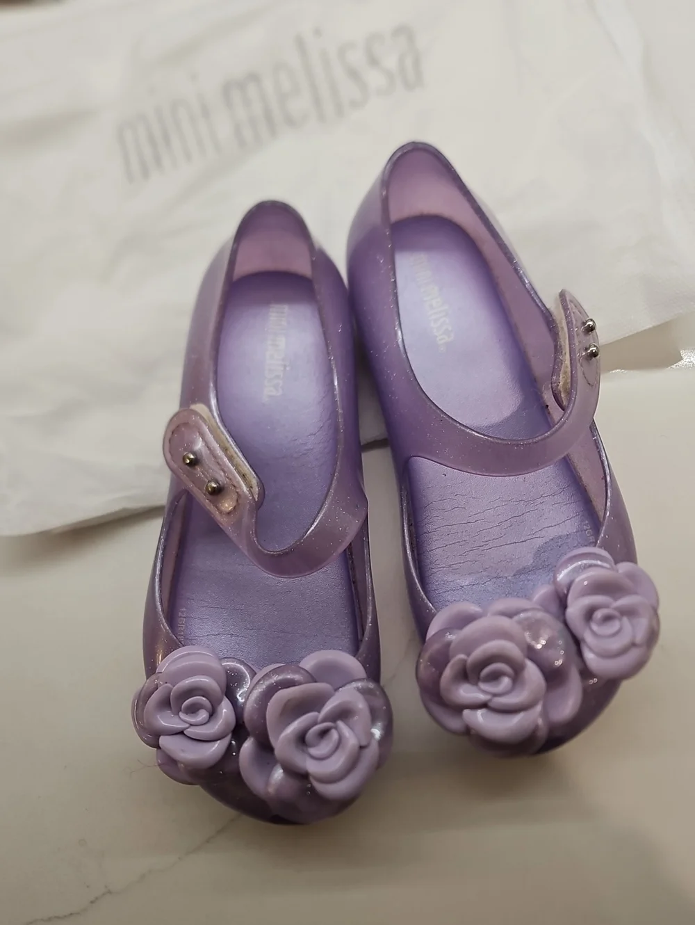 Mini Melissa Lavender Jelly Mary Jane Shoes